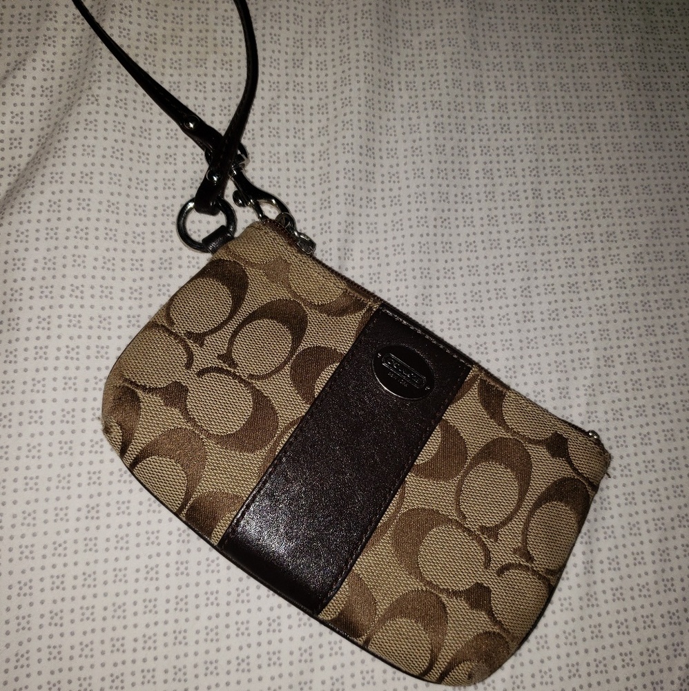 Coach Signature Wristlet